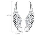 Car Decorative Wings, Three-dimensional Angel Wings Tail Stickers Metal Car Logo Personalized Decorative Car Stickers Amagi