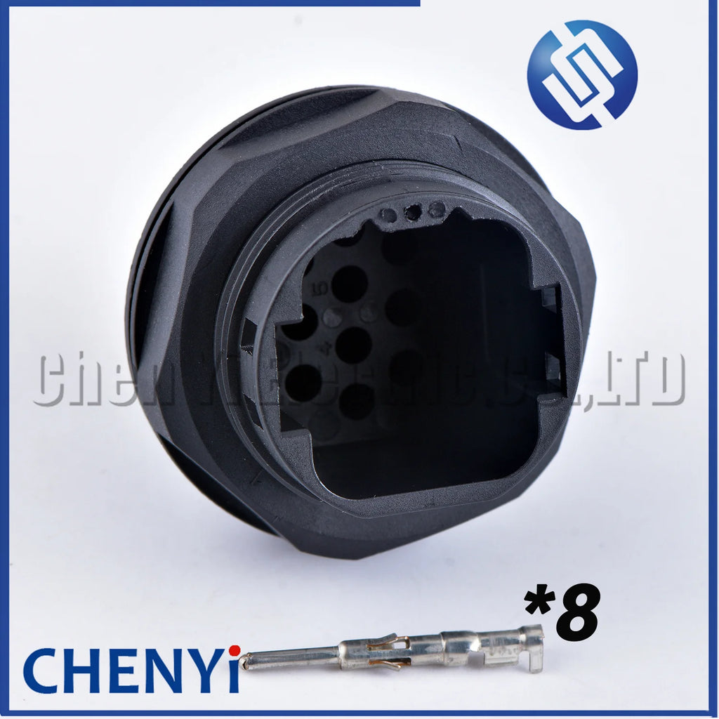 8 Pin Male or Female Waterproof Automobile Connector Electronic Plug 132008-001 132008-000 With Pins
