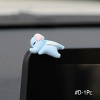 6/1pcs Cute Animal Ornament Car Center Console Display Screen Ornament Car Rearview Mirror Bike Little Turtle Cute Pendant Doll