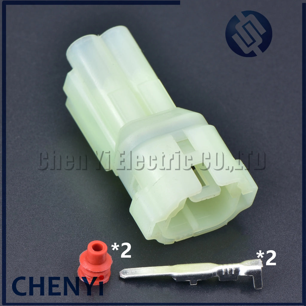 5 sets 2 Pin HM 090 automotive connector Power Battery Waterproof Electronic Connector 6187-2804 6180-2451 6187-2801