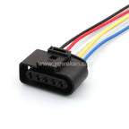 5 Pin Connector Waterproof 3.5mm Male Female Connector Automotive Ignition Coil Plug Cable Socket for VW 6X0973825 1J0973725