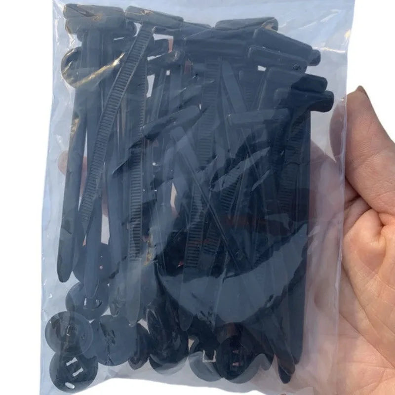 Self-locking Plastic Nylon Cable Tie Black Cable Tie Fastening Ring 2*9cm Large Cable Ties Zip Wrap Strap Ties Car Accessories