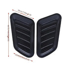 Universal Carbon Fiber Car Decorative Cell Air Flow Intake Hood Scoop Bonnet Vent Cover Stickers Decoration Styling Amagi