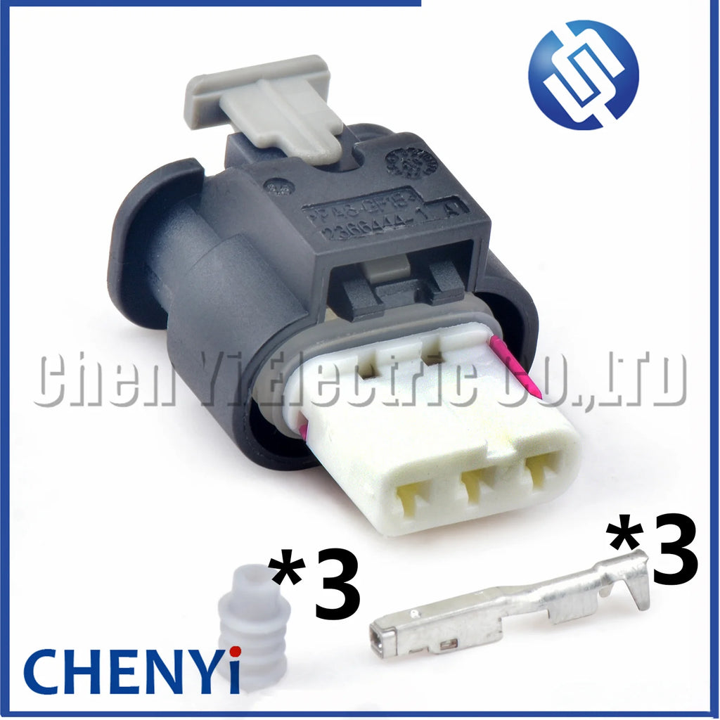 3 Pin female Automotive waterproof connector Car sensor harness plug 2-2355507-5