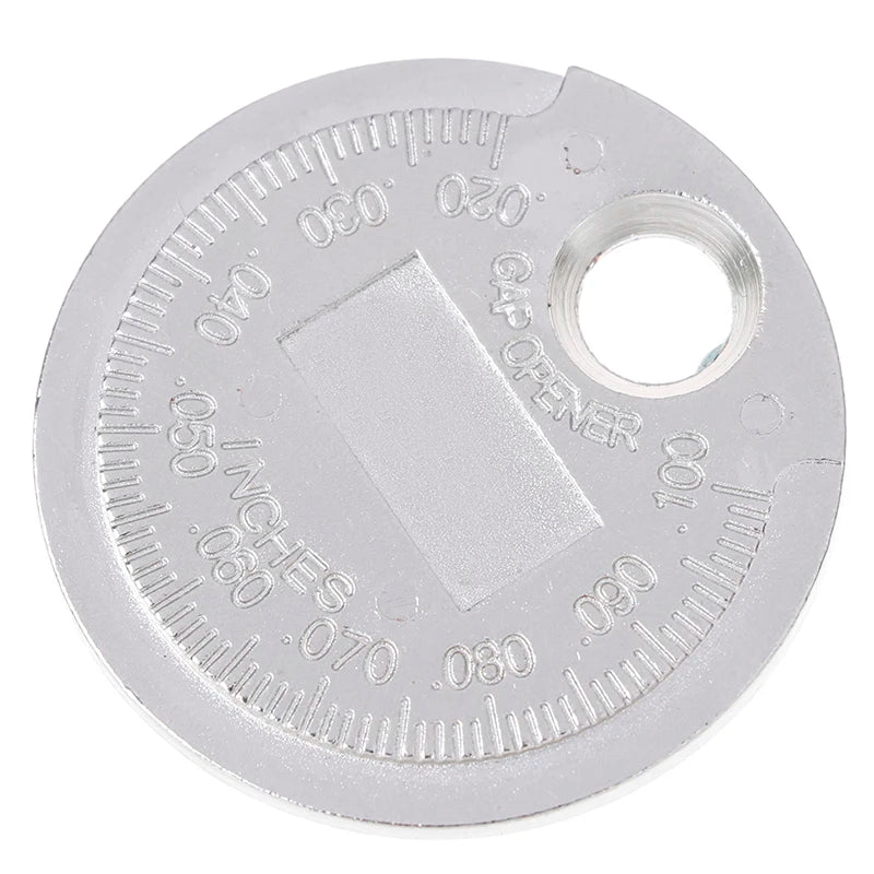 1pc Spark Plug Gap Gauge Tool Measurement Coin-Type 0.6-2.4mm Range Spark Plug Gage Gap Tool Feeler