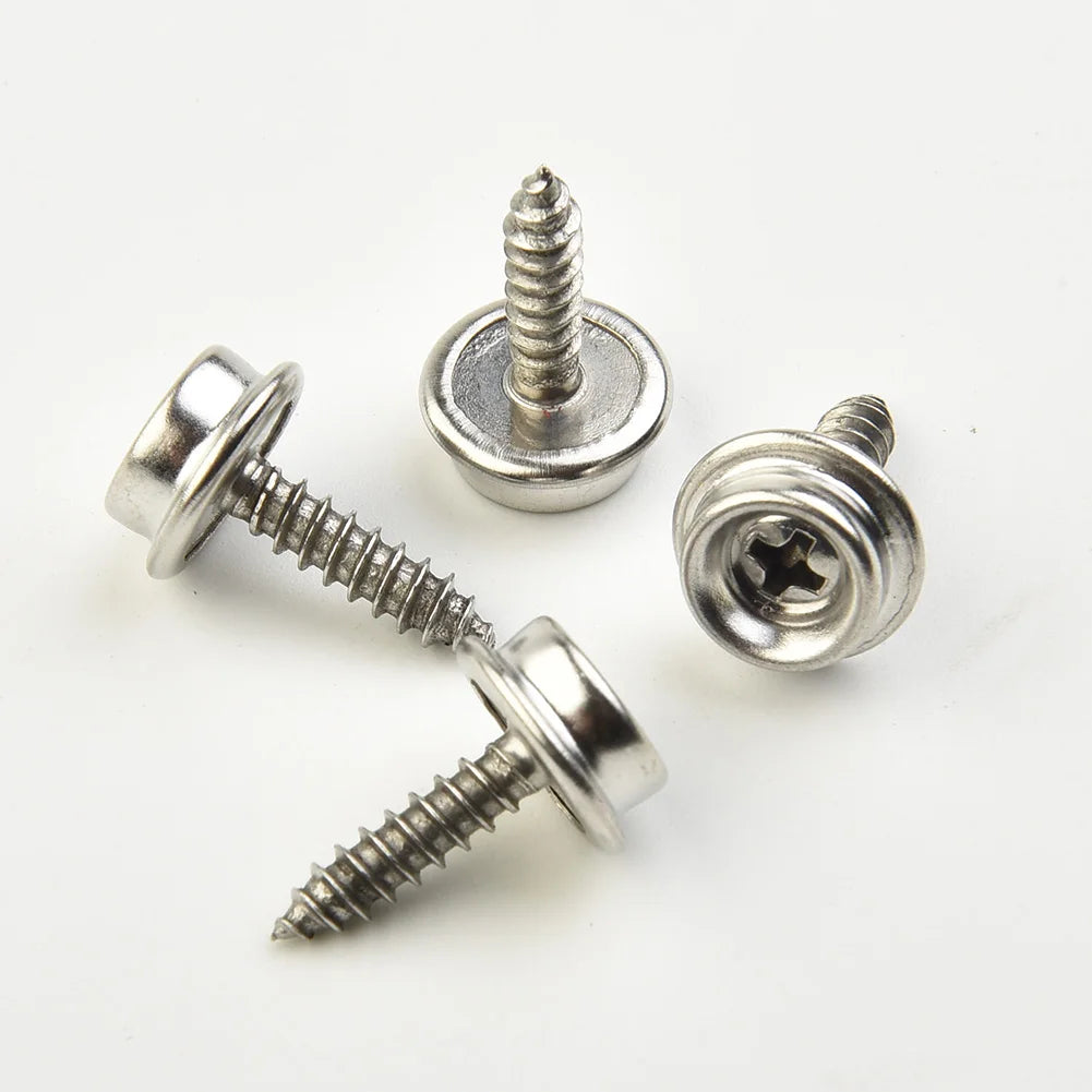30 Pcs Snap Fastener Stainless Canvas Screw Kit For Tent Boat Marine Boat Canvas Cover Tools Car Canopy Accessories
