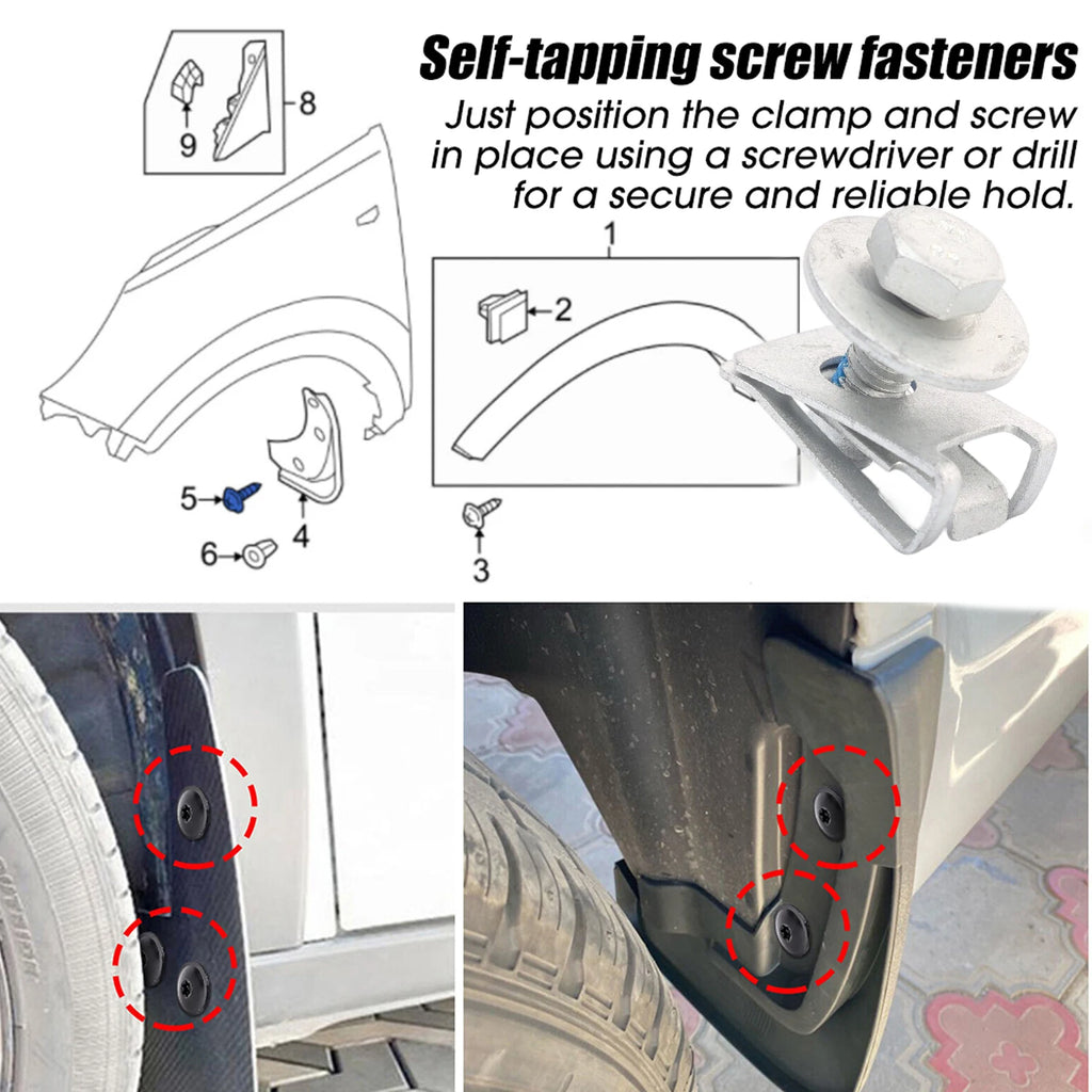 20Pcs High Quality Car Body Bolts Clip M6 Engine Covers Splash Shield Guard Bumper Fender Retainer Fastener Auto  Accessories
