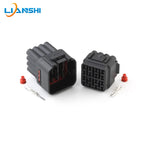 Waterproof connector Headlight wiring harness plug 16 holes black rubber jacket with terminal 6188-0353/6181-6457