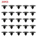 25 Pcs Car Hood Insulation Retainer Black Plastic Clips Fastener For Toyota 90467 09050 Rivet Retainer Car Parts