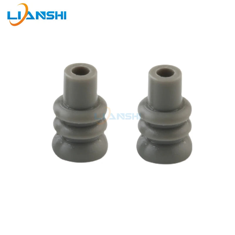 172888-2 Automotive connector waterproof hollow rubber stopper, domestic 1.8 series gray plug, 100 pieces