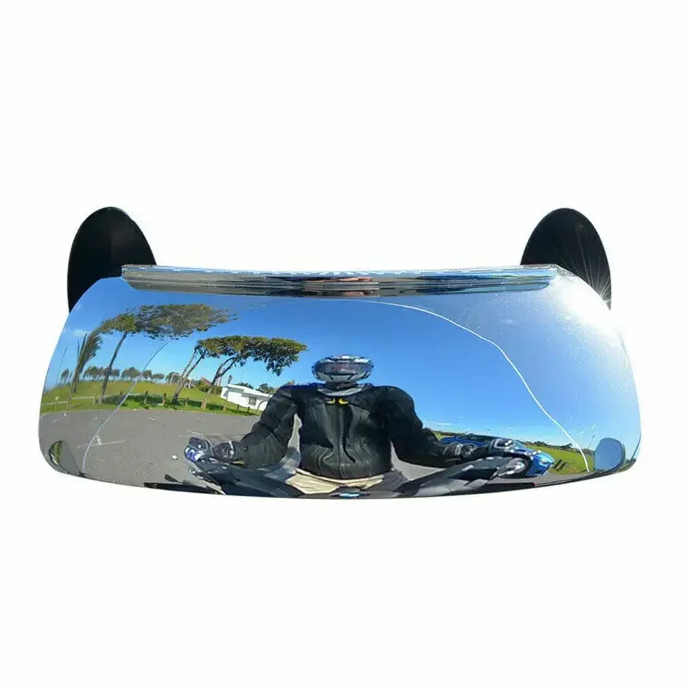 180° NO Blind Spot Motorcycle Windshield Wide Angle Mirror Parabolic Mirror HD Rearview Mirror Stickable Tools Part Clear Amagi