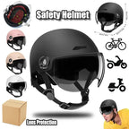 Electric Bicycle Motorcycle Dot Certified Electric Vehicle Helmets Men Women Four Seasons Sun Protection Lightweight Half E-bike