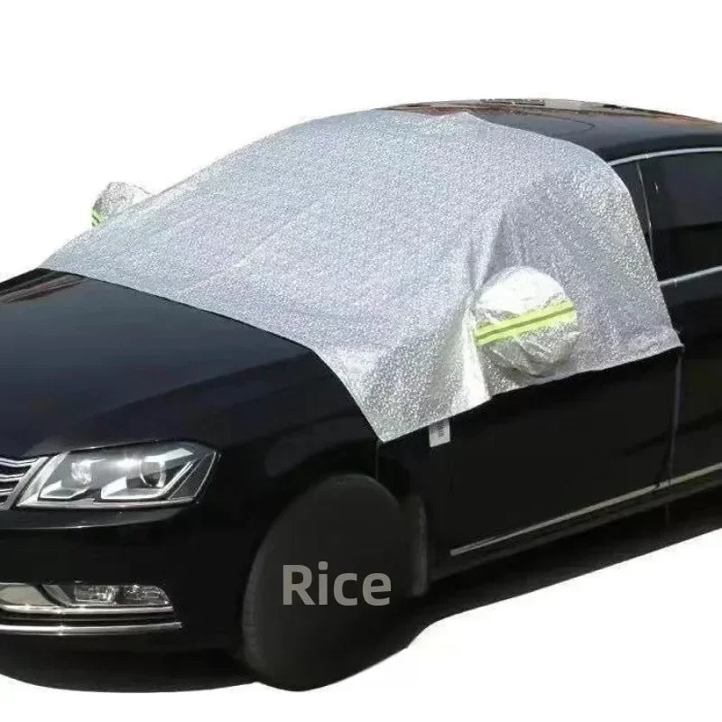 Universal Car Cover Four Seasons Sun Protection Snow Proof Freezing Prevention Heat Insulation Windshield Front Cover Amagi