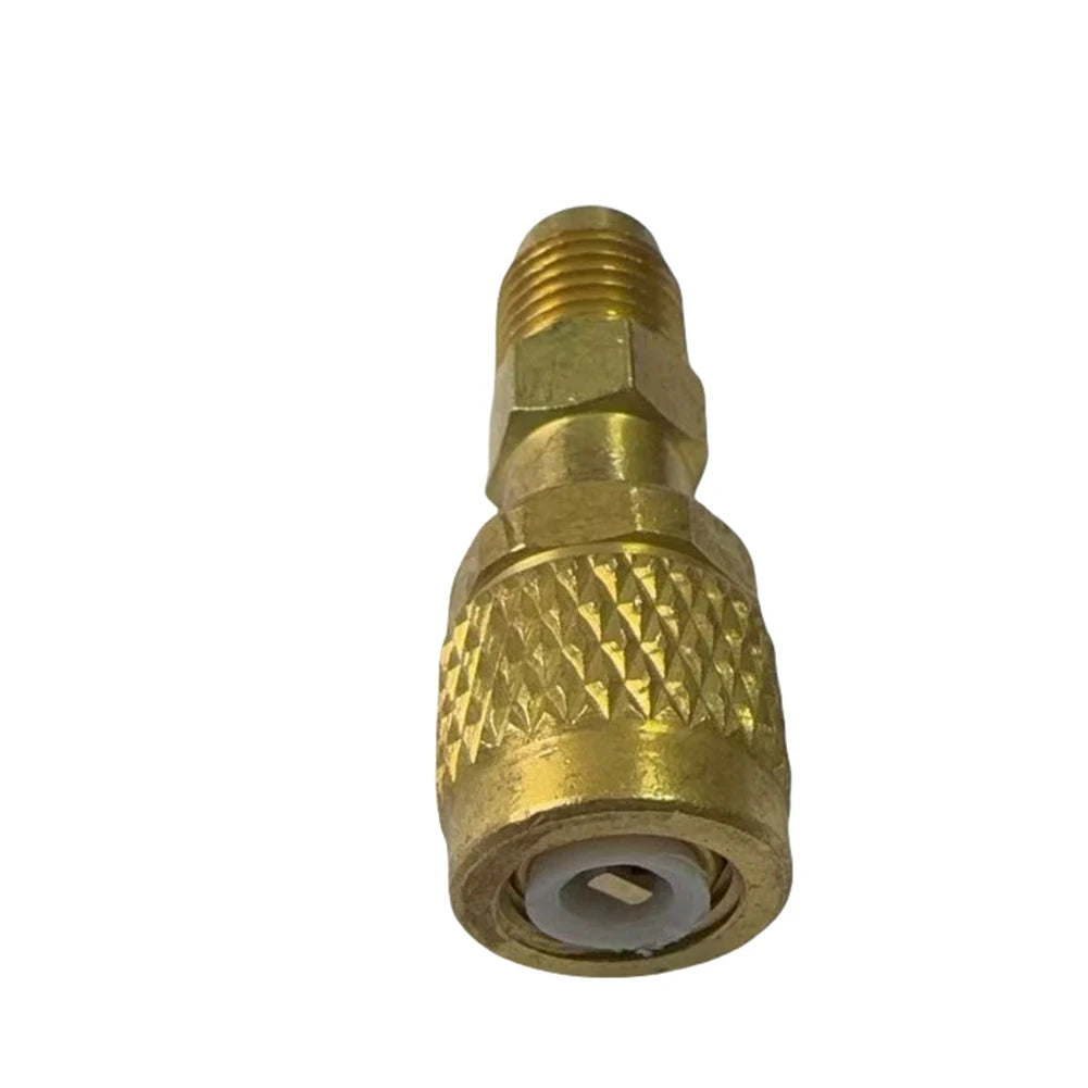 1PC R32 Left-Handed Thread 1/4 SAE-LH Internal Adapter For R454ABC Storage Tank For Air Conditioning Adapter Quick Coupling