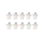 10pcs Car Interior Bumper Mud Guard Trim Clips For Smart For Fortwo 450 451 For Cabrio Coupe Rear Mudguard Fastener Kit Clips