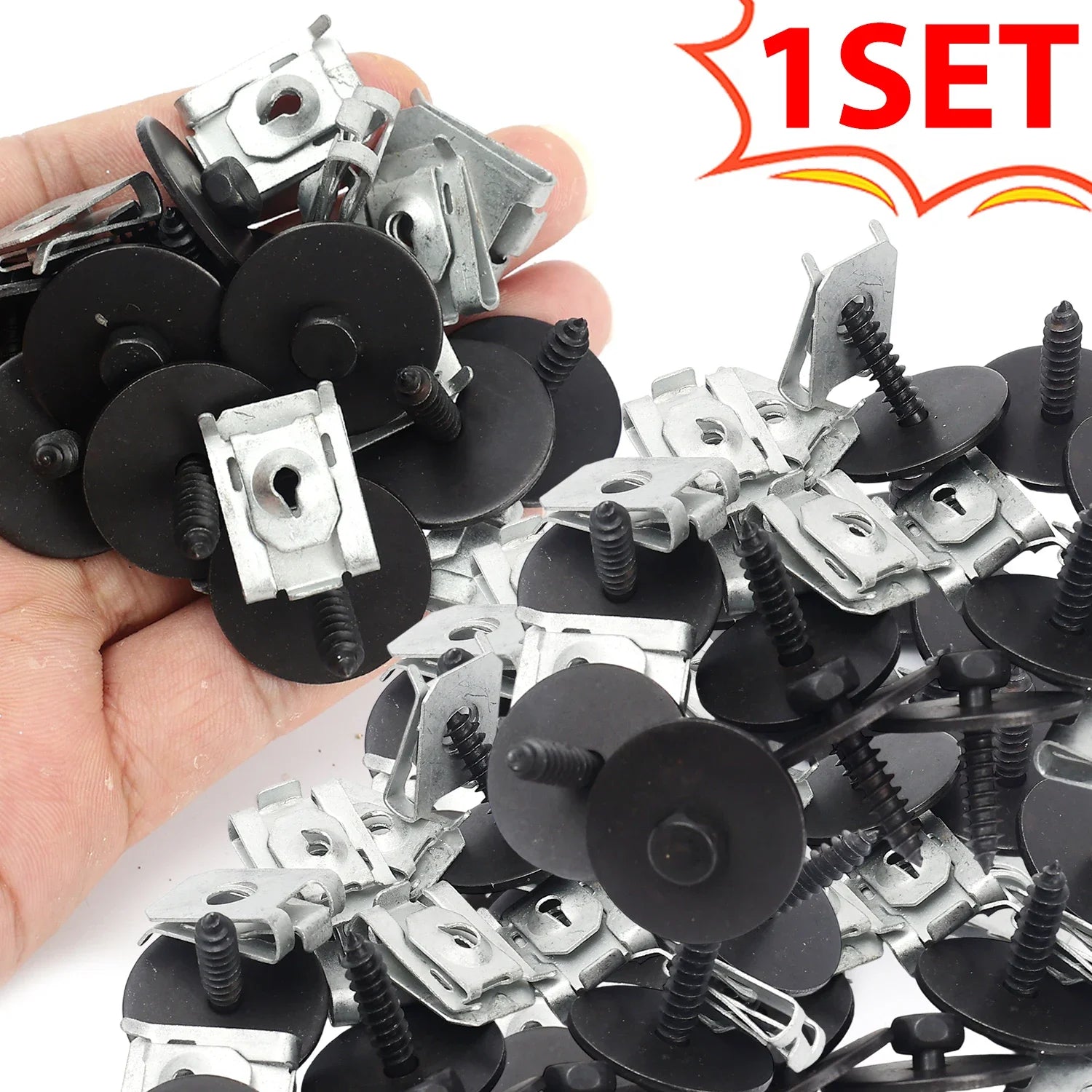 Bumper Cover Fender Liner Fender Screw and Self-Locking U-Nut Kit Part Numbers 07149126886 07146951655 Bumper Clips 1-10pcs