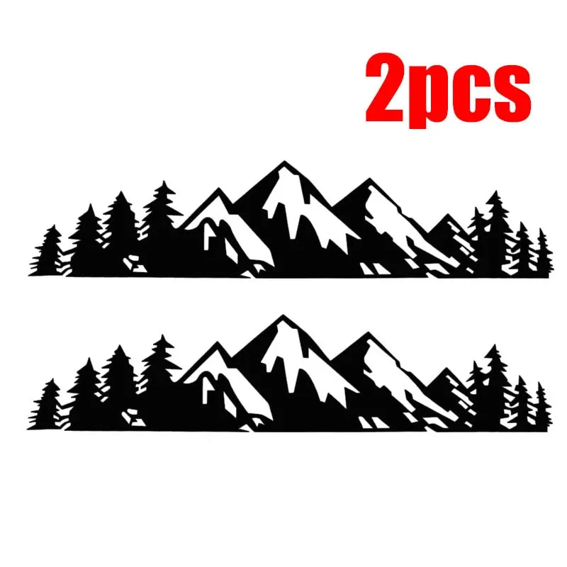 Car Exterior Stickers Forest Snow Mountain Styling Personalized Decals Car  Fashion Decoration Stickers Decorative Accessories