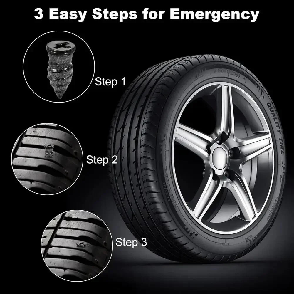Universal Vacuum Car Tyre Repair Rubber Nail Tire Repair Nail Rubber Screw Screw Tools Car Patch Puncture Repair Rubber Amagi