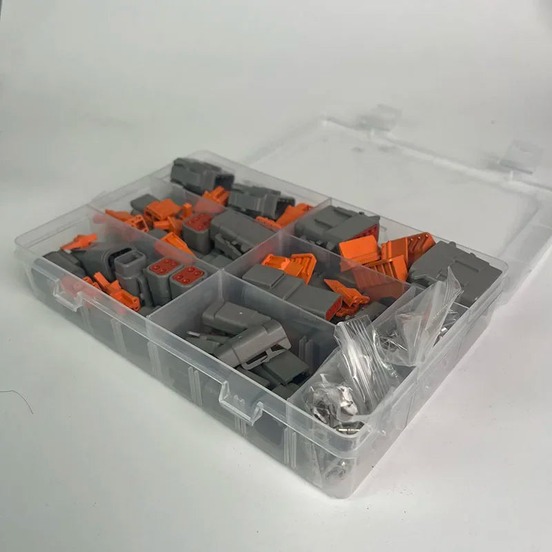 Deutsch DTM Series Sealed Connector Kit (DTM06 & DTM04) 1-10 Boxes - Automotive Waterproof Plug with Terminals & Pins for Truck