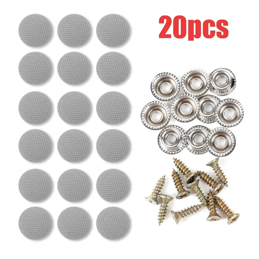 Car Roof Cloth Fixing Buckle Snap Rivets Retainer Car Interior Ceiling Buckles Headliner Auto Roof Metal Buckle Auto Accessories