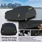Universal For Audi A3 A4 A5 A6 A7 B7 B8 C5 Q2 Q3 Q5 7 Body Full Covers Black/Silver Outdoor Sun Snow Rain Protection Cover Amagi