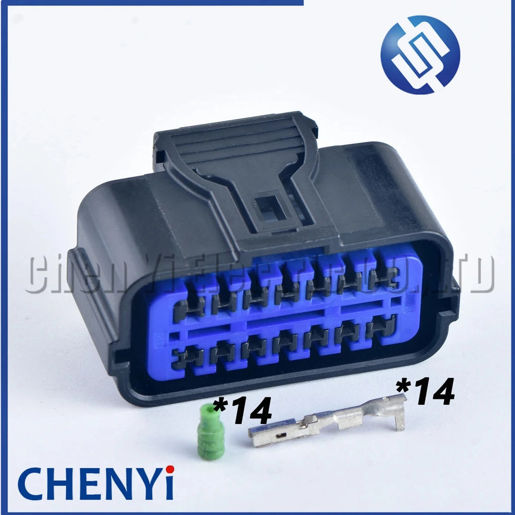 14 Pin Automotive Waterproof connector Car Electric Wire Socket Replacement Plug Needle holder HP286-14021 For Hyundai Kia
