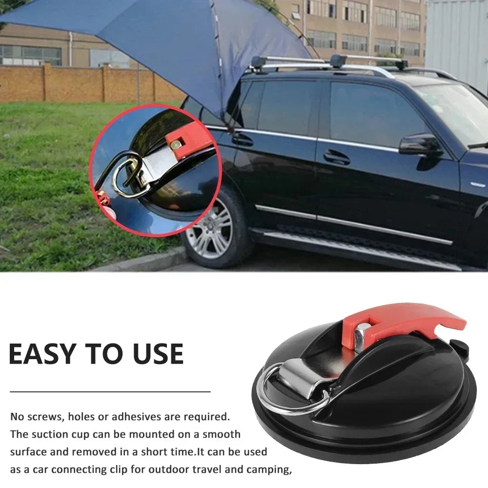 Vacuum Suction Cup Anchor with Fixed Hook Suction Cup Hook for Heavy-Duty Car Watch Strap Suitable for Car Bathroom Amagi