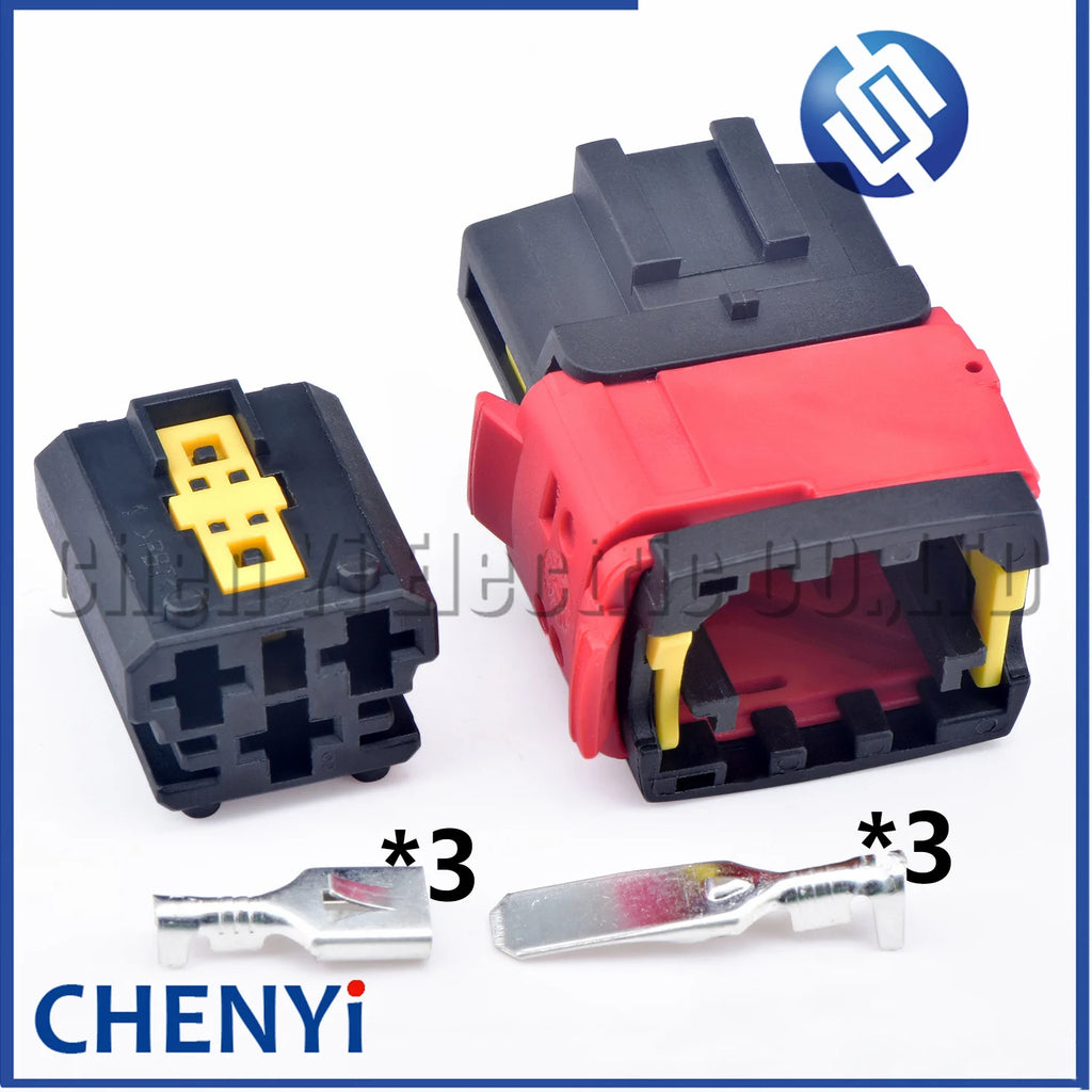 3 Pin Auto Fuse box connector Engine cooling fan harness plug 1544226-1 1544225-1 1544225-3 1544226-3 For Peugeot Citroen