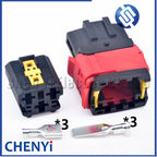 3 Pin Auto Fuse box connector Engine cooling fan harness plug 1544226-1 1544225-1 1544225-3 1544226-3 For Peugeot Citroen