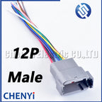 Deutsch DTM series 12 Pin DTM06-12S DTM04-12P male or female Automotive waterproof connector Sealed Wire Harness Plug 15cm wires