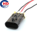 3 Pin waterproof black Metri-Pack1.5mm male or female temperature Sensor Plug auto connector 12129615 12110293 12052845