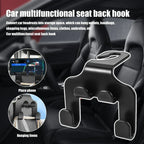Car Seat Headrest Hook 4 Pack Hanger Storage Organizer Universal for Handbag Purse Coat Fit Universal Vehicle Car Black Amagi