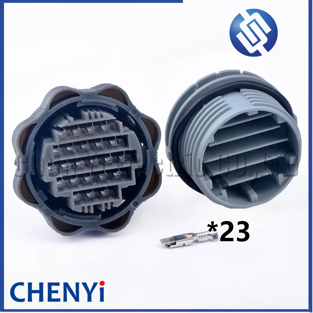 23 Pin grey male or female Car Door body plug instrument connector For Peugeot 206 207 Citroen Picasso Xsara Sienna Elysee C2