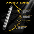 Universal 15 LED Trailer Light Bar 12-24V Brake Light with Sequential Flow Signal Turn Signal Lights for Truck Pickup Boat Amagi
