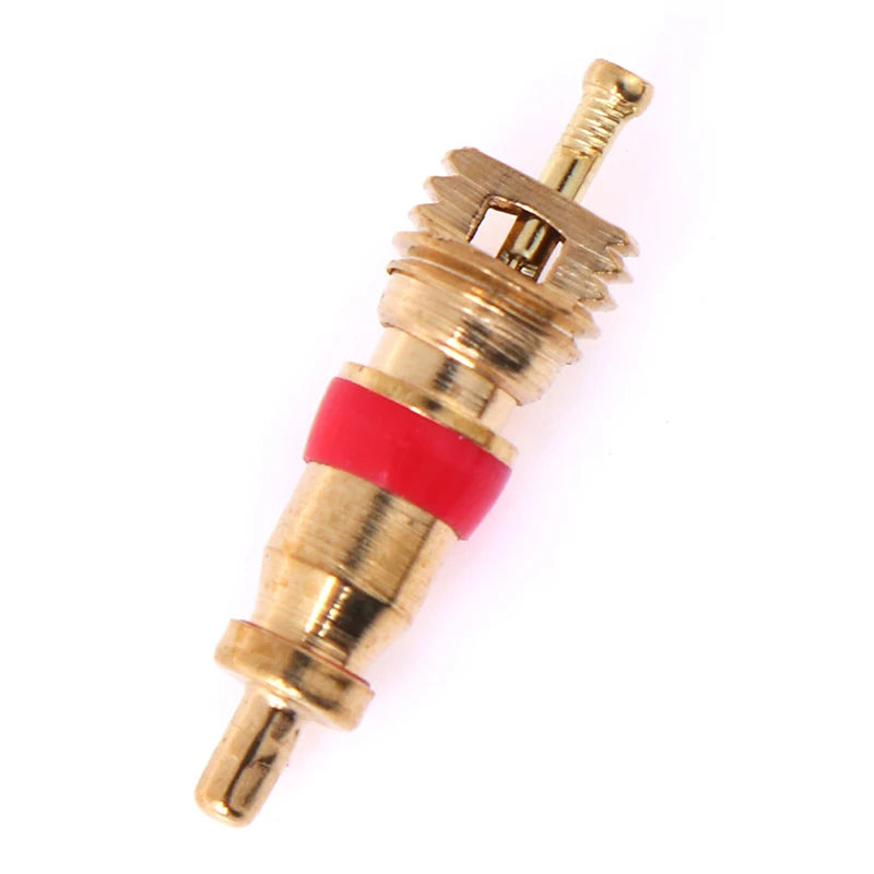 1 Set Tire Valve Service Kit 4 Valve Cores 4 Valve Caps 1 Valve Stem Screwdriver Tire Repair Tool for Car Motorcycle Bus Truck