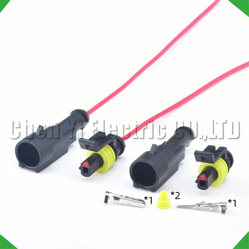 1-pin auto wire harness female automotive harness sealed connector induction 282079
