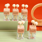 Car Fragrance Empty Glass Bottle Clip Cute Car Air Freshener Bottle Perfume Clip Air Vent Outlet Auto Accessories Amagi
