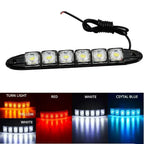 Car Led Daytime Running Light Flexible 6LED White Waterproof Driving Fog Bulbs Turn Signal Lamp Auto Styling Headlight 12V Amagi