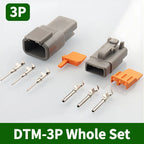 Deutsch DTM Series Sealed Connector Kit (DTM06 & DTM04) 1-10 Boxes - Automotive Waterproof Plug with Terminals & Pins for Truck