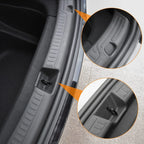 For Tesla Model Y Trunk Sill Protector Premium TPE Rubber Boot Bumper Guards with ABS Sides Bar Fender Cover for Enhanced amagi