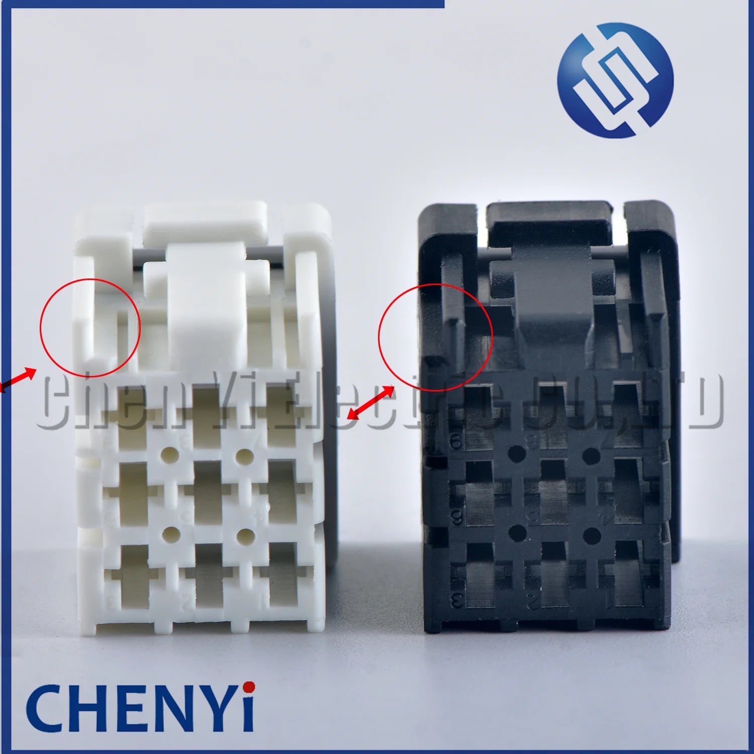 9 Pin black White female Automotive Power Amplifier plug Fuse box Wire harness connector 2-968307-2 1-968307-2 1-968305-2