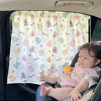 Baby Car Suction Cup Curtain Window Sunshade Cover Cute Universal Side Window Sunshade UV Protection for Kid Baby Children Amagi