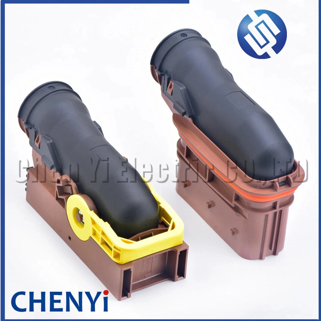 Brown 39 Pin Auto computer board ECU DCU Connector Socket Plug 6-1718323-1 6-1718325-1 1718327-1 6-1718321-3 With Pins Cover