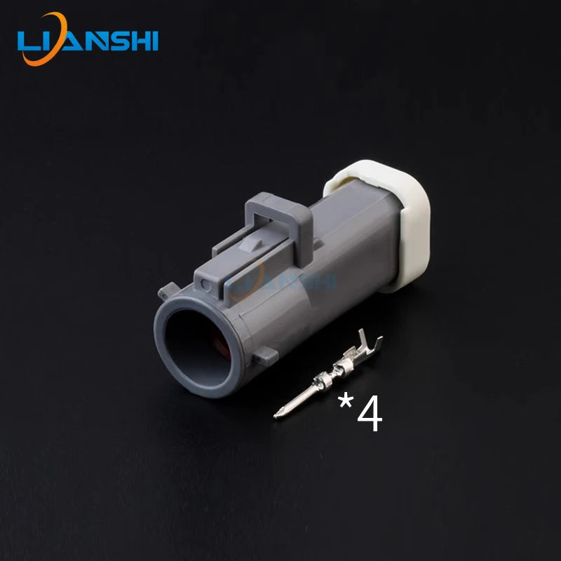 Round car connector Car water temperature sensor plug 4p male/female connector with terminal DJ70410-1.5-11/21