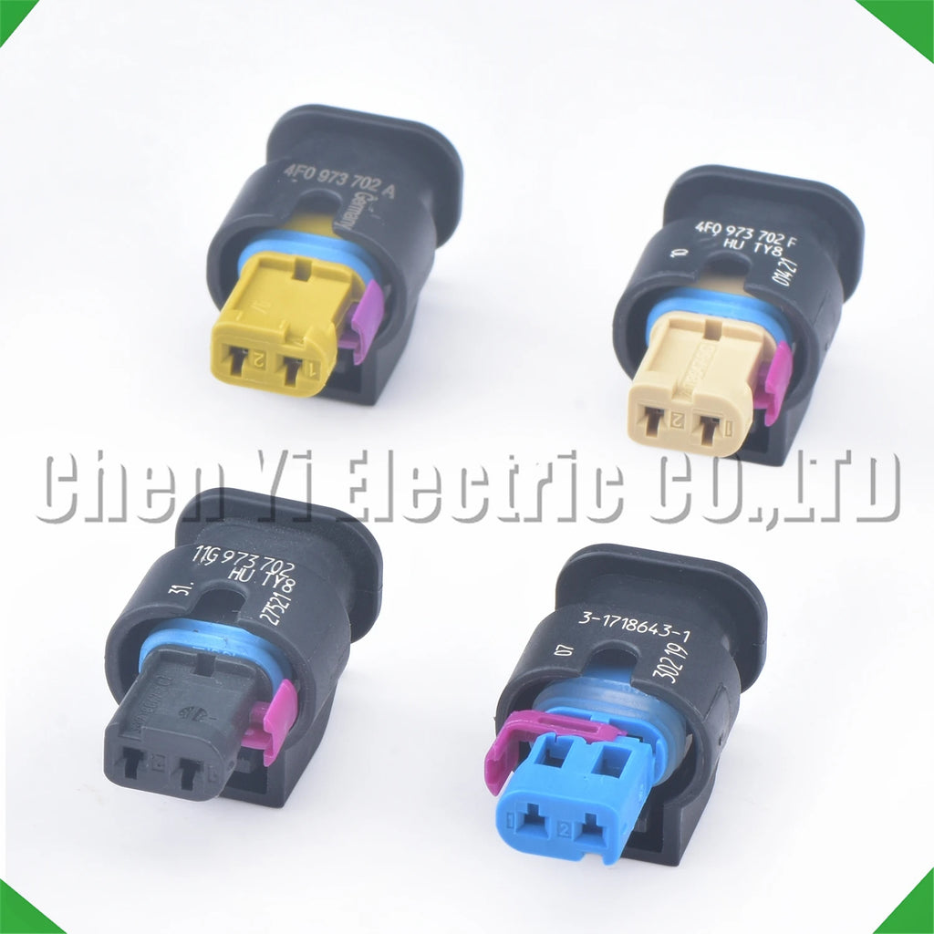 2 Pin Automobile waterproof connector vvt solenoid Ignition coil plug 4F0973702A 4F0973...