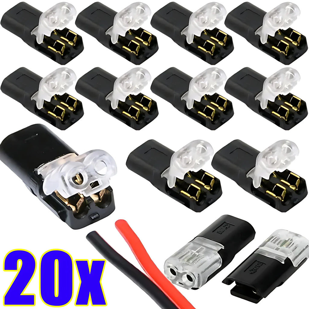 20/1pcs 2 Pin Way Plug Electrical Connector Wire Cable Automotive Strip Terminal Connection Car Waterproof Electrical Connector