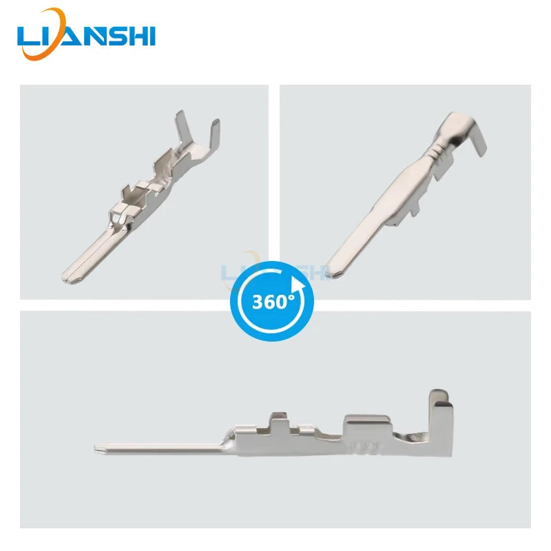 100pcs 1500-0105 Automotive connector terminal 2.2 Insert eco-friendly brass DJ612-2.2×0.6A