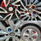 20pcs Universal Lug Nut Covers for Automotive Wheel Hubs Tire Cap Modification Accessories Dust-Proof Rust-Proof Durable Stylish