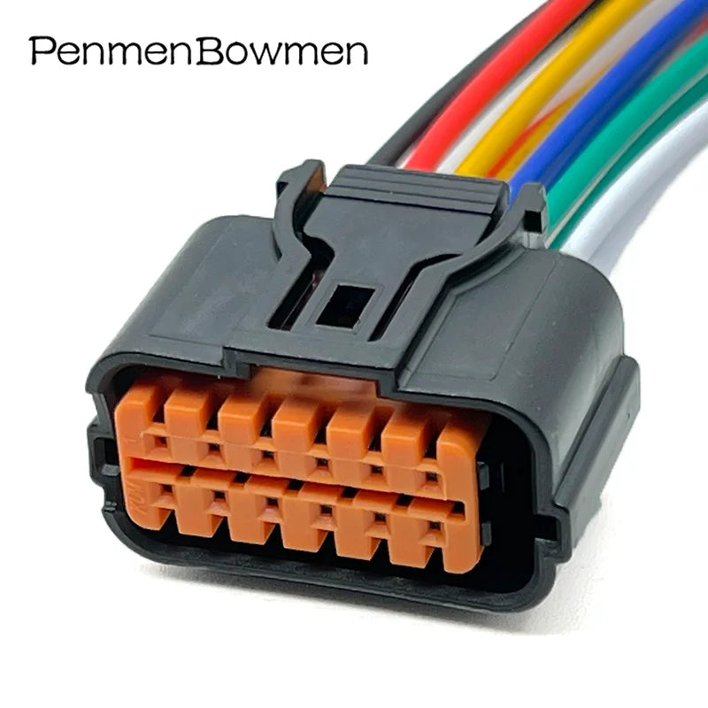 12 Pin Car Back View Camera Plug Wiring Harness Auto Waterproof Electrical Cable Connectors HP285-12021 for Hyundai SONATA KIA