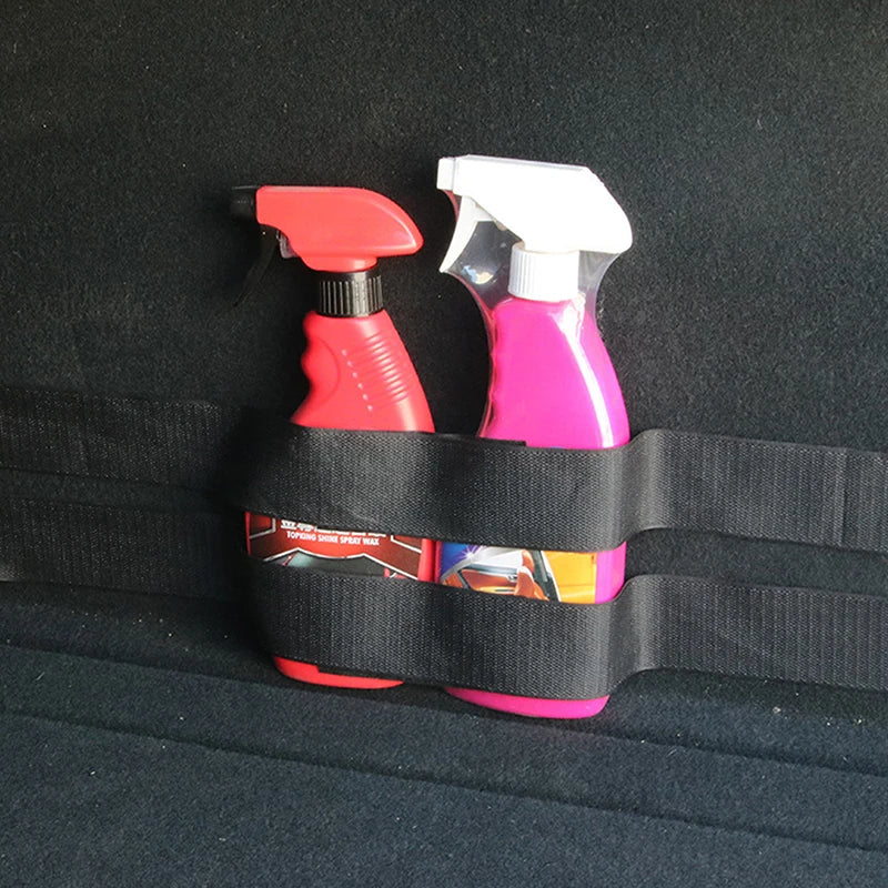4Pcs/set Car Trunk Organizer Firm Magic Tape Cars Tidying Fixed Belt Auto Tool Storage Fixing Belt Fire Extinguisher Storage